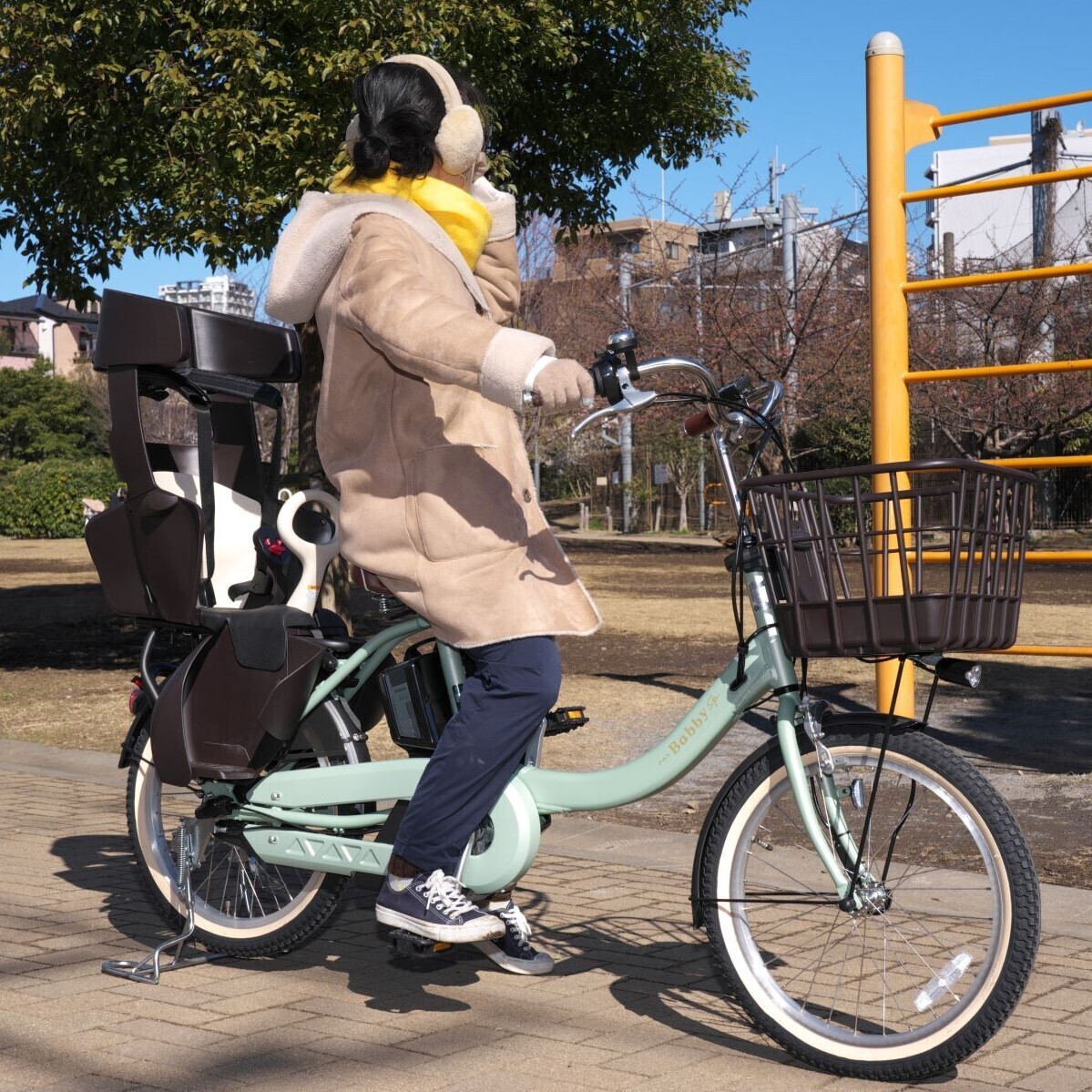 ヤマハの電動自転車「PAS Babby un SP coord.」はおしゃれカラーで気分もアガる！ 年子ママが試乗してみた